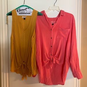 Set of 2 Universal Thread tops both size XL